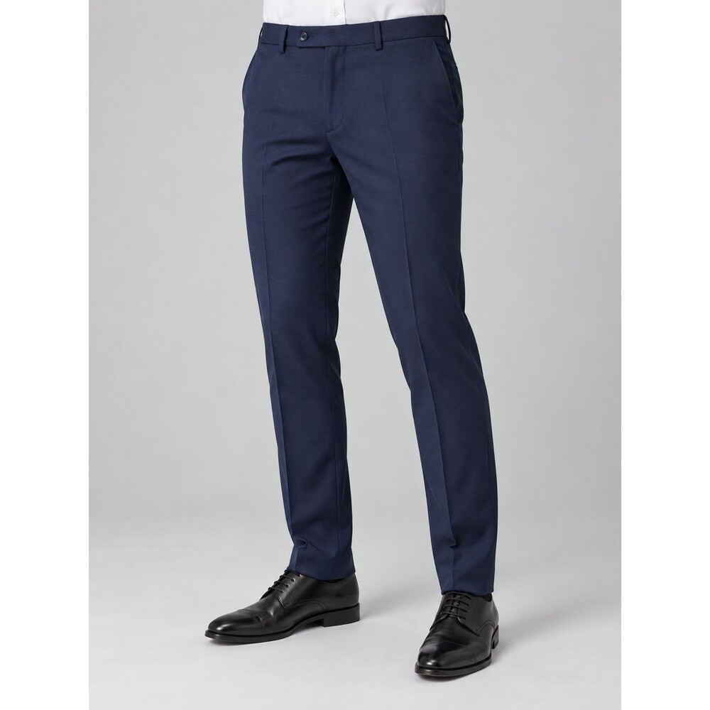 Calvin Klein Men's Blue Plaid X Slim-Fit Dress Pants Size 36W 30L